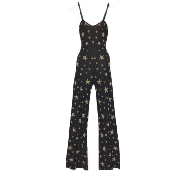 Deadstock Rare House of Harlow 1960 X REVOLVE Star Print Jerry Jumpsuit Size S - Picture 4 of 16
